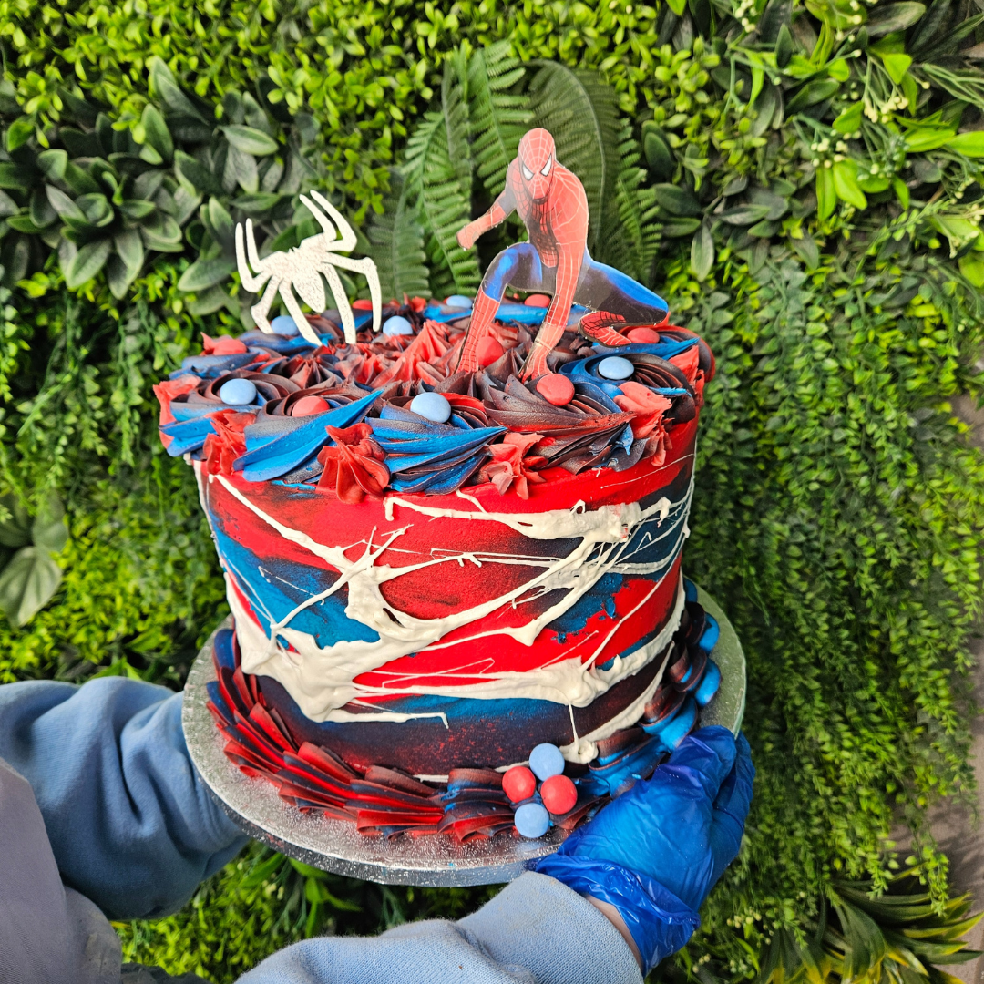 Spiderman celebration cake