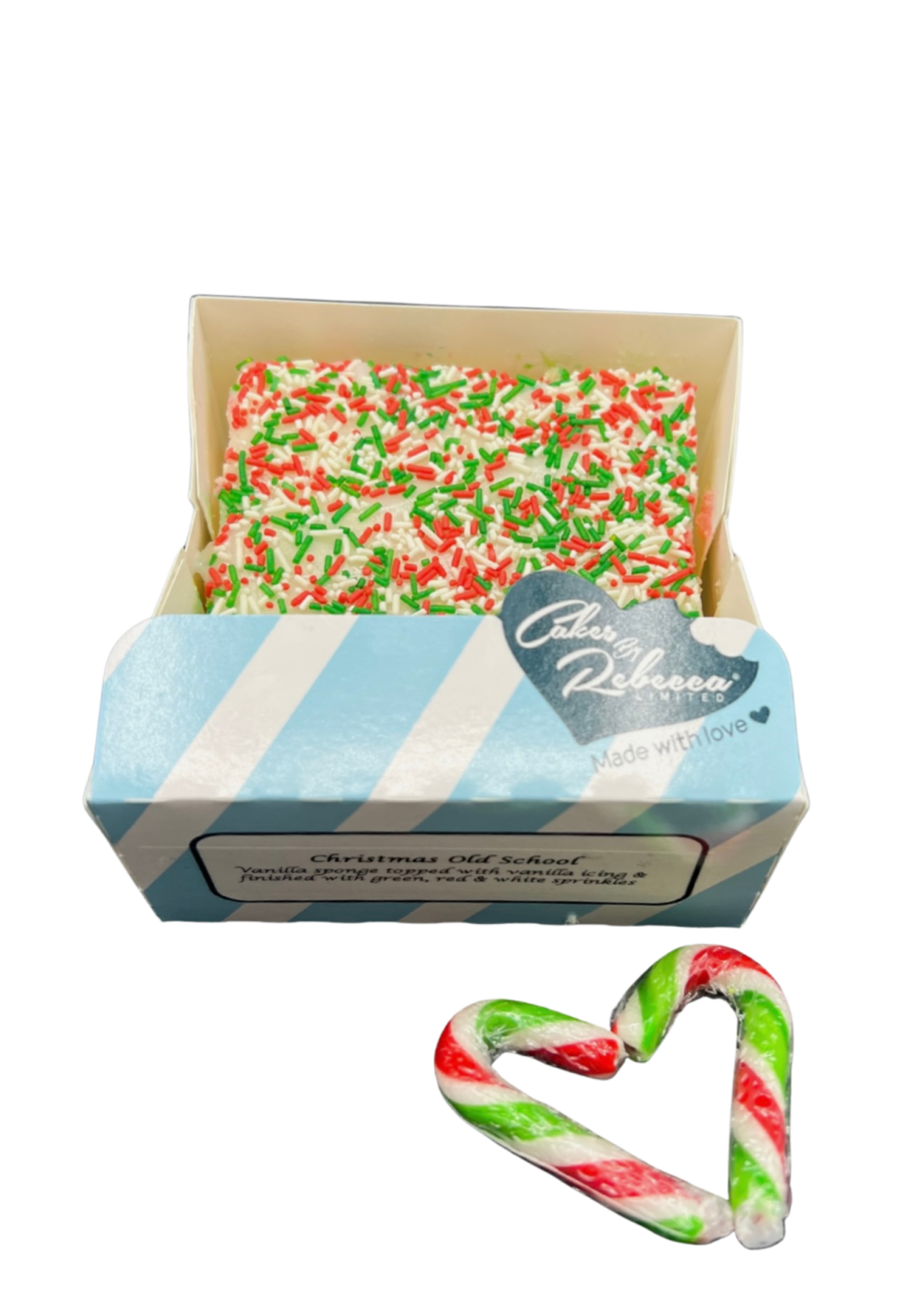 VEGAN individual Old School with xmas sprinkles Cakes By Rebecca