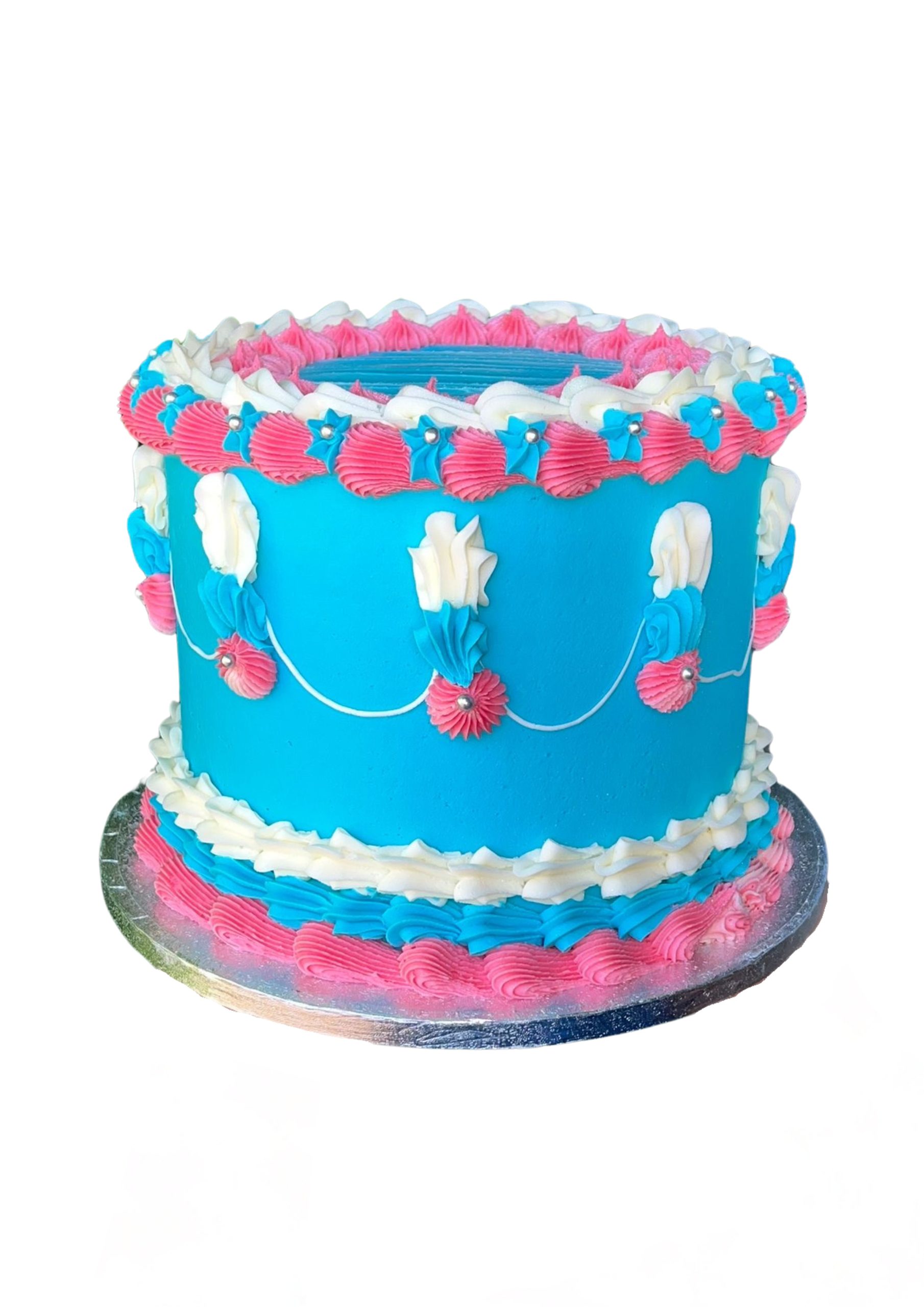 White Blue Pink Loveheart