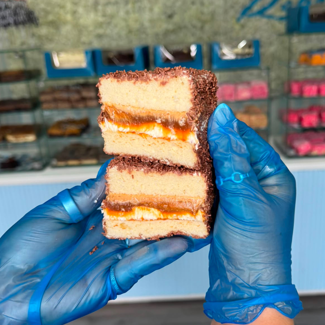 caramel Lamington- cut1
